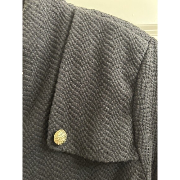 VTG Joan Rivers Knit Jacket Gold Buttons Black 2X Career Office Core - Picture 5 of 6